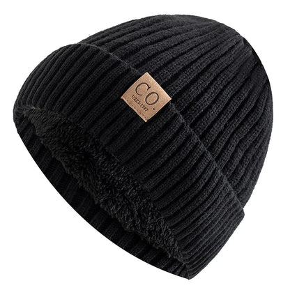 New Unisex Two-Tone Winter Hats Add Fur Lined Men And Women