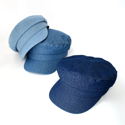 Japanese And Korean Light Denim Casual Duckbill Hat
