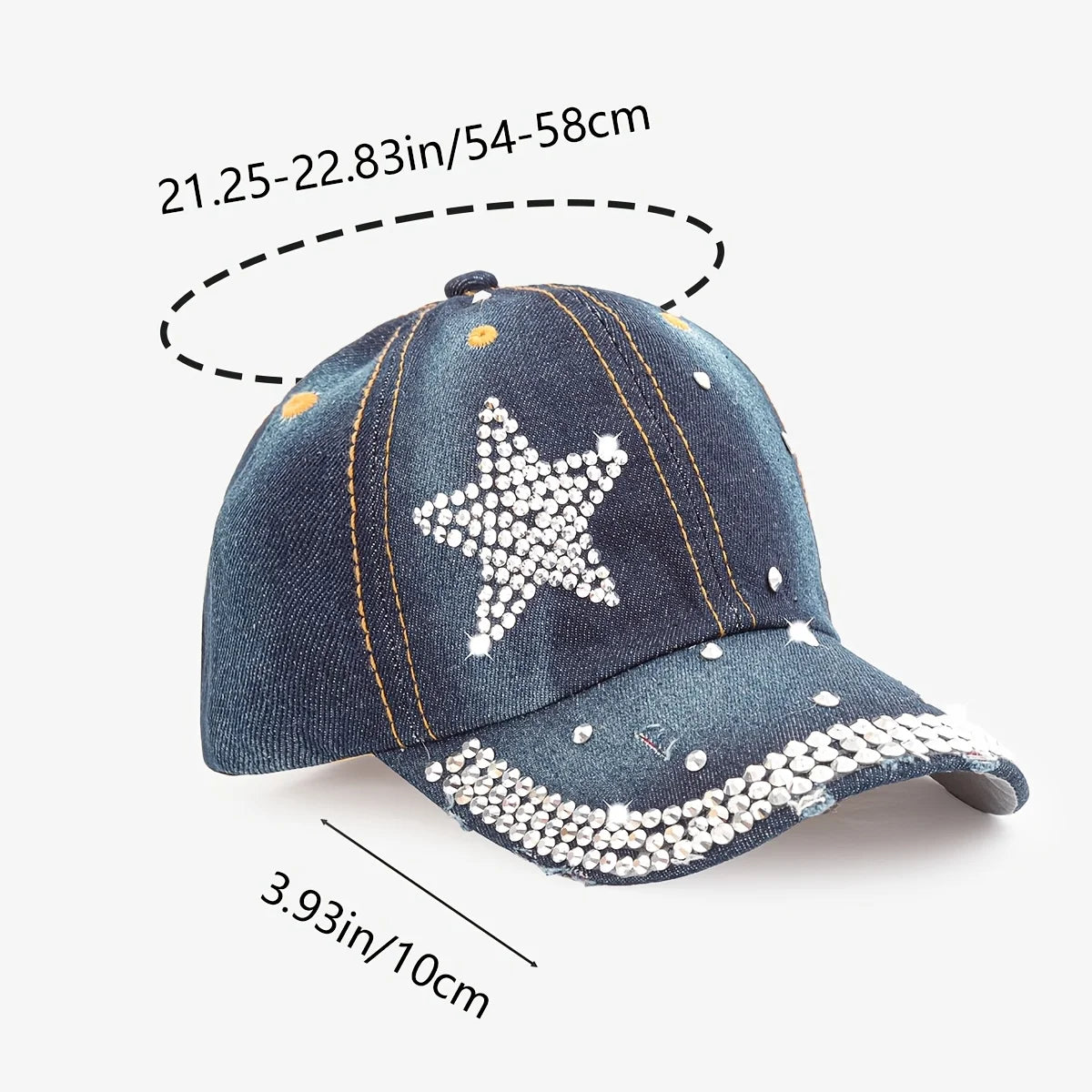 Women's Washed Distressed Baseball Cap