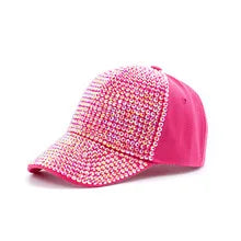 New Fashion Women Diamond Inlay Cap Spring Summer