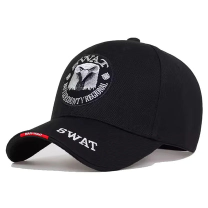 SWAT Army Cap Male Embroidered Eagle Black Baseball Caps Men