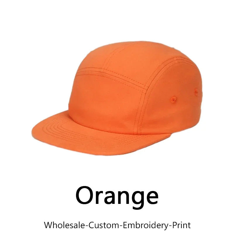 5-Panel Cotton Hat For Men And Women Baseball Hats
