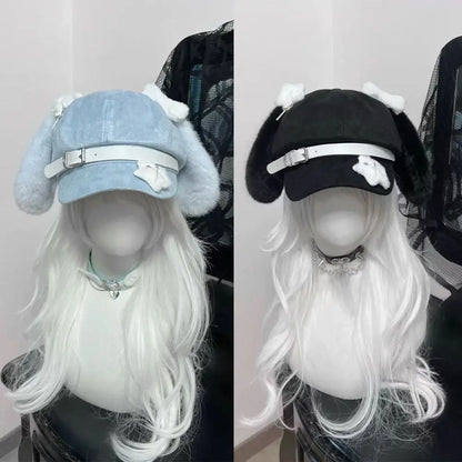 Japanese Style Sweet Style Women's Berets Dog Eared Winter