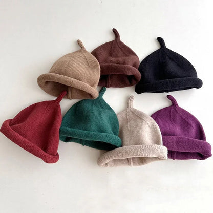 Kids Winter Hats For Newborn Boys Crochet Bonnet Toddler Girl Cap