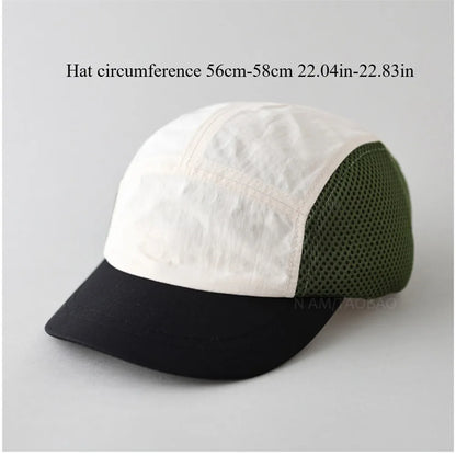 New 5 Panel Quick Dry Mesh Baseball Cap