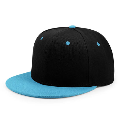 Wholesale Adult Blank Snapback Cap Male Hip-Hop Flat Peak Skateboard Hat Lady Sun Caps