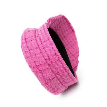 Multifunction Tweed Baker Boy Cap Women