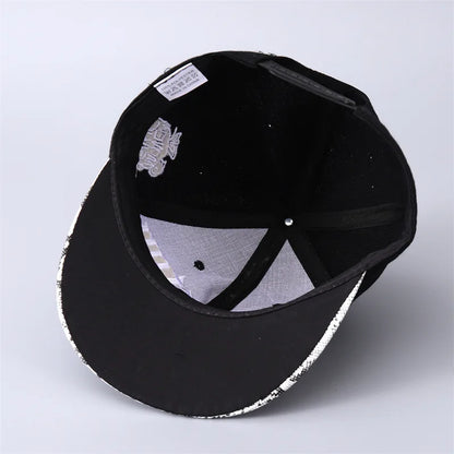 Cross Border Hot Selling in Europe and America Compton Baseball Cap Korean Style Brim Camouflage Hat