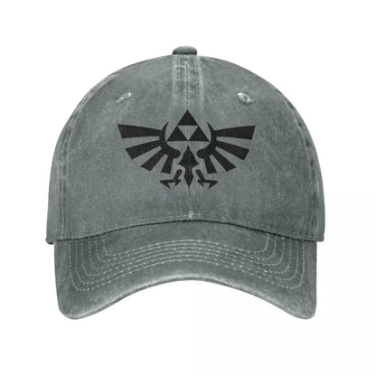 The  Of Logo Baseball Cap Vintage Distressed Denim