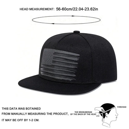 Unisex US Flag Two Tone Printed Hip-hop Hats Spring Autumn