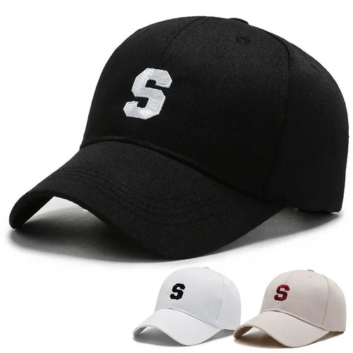 S Embroidery Shade Sunscreen Baseball Cap Outdoor Same Sports Cap Tourism Team Building Baseball Cap