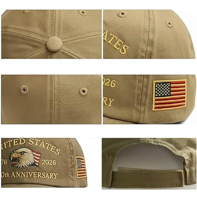 250th Anniversary Hat USA Patriotic Baseball Caps