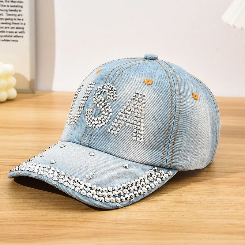 Diamond-Encrusted Baseball Cap