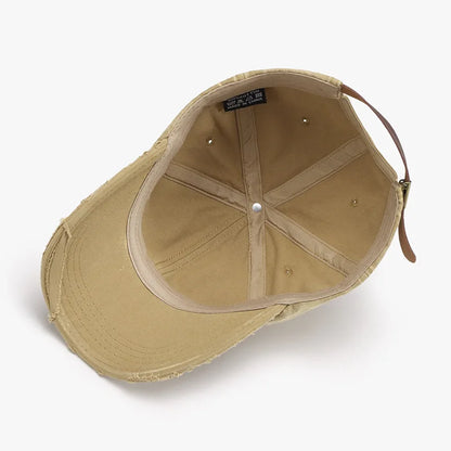 Spring And Autumn Washed Distressed Unisex Baseball Cap