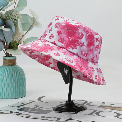 Unisex Harajuku Bucket Hat Graffiti Women Men Fisherman Hat Autumn Summer