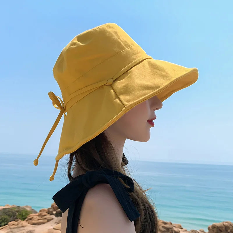 Women Tie Bow Fisherman Hat