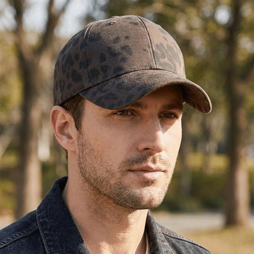 Trendy Breathable Baseball Cap Leopard Printed