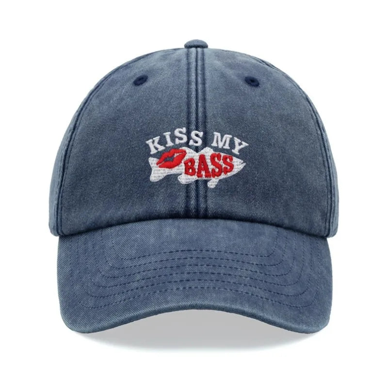 1pc "Kiss My Bass" Leisure Baseball Cap for Men