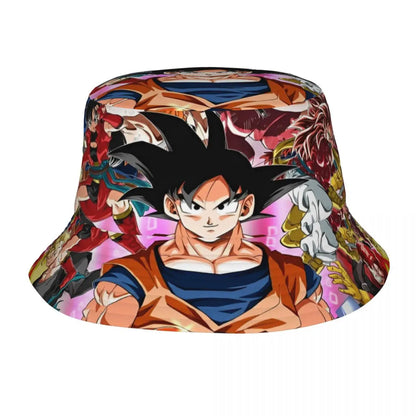 Street Dragon Vegeta Blue Ball Anime Bucket Hat Teen
