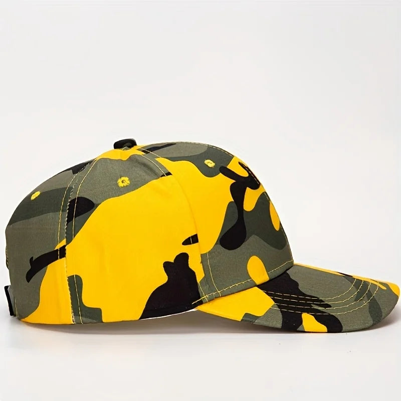 Camouflage Baseball Cap - Breathable, Adjustable, Suitable For Outdoor Sports