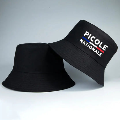 Summer Picole Nationale Reversible Bucket Hats Men Women Cotton Fisherman Cap
