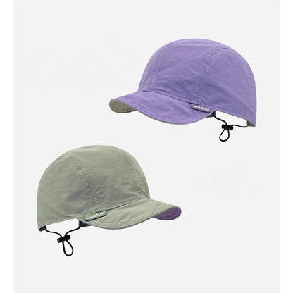 Unisex Fashion Letter Embroidery Short Brim Cap