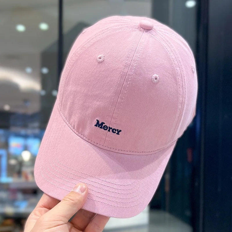 1pc Korean Style Letter Embroidered Baseball Caps for Women Men Summer