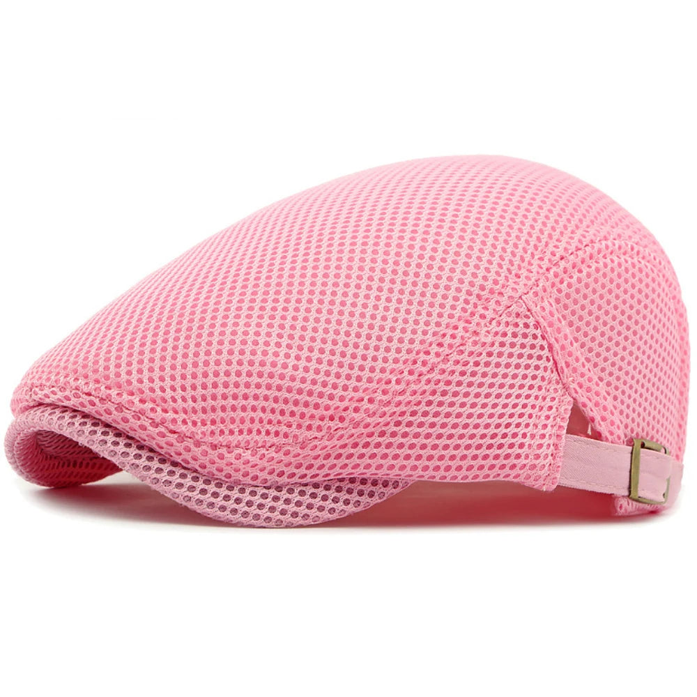 Beret Cap Spring Summer Mesh Cap Breathable Sun Hat