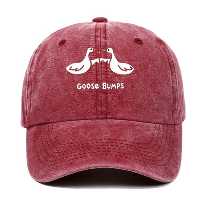 Retro Goose Print Baseball Cap for Men's Sports Hat