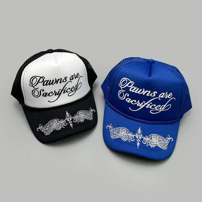 Unisex Personal Printed Letters Wing Baseball Hats Hip Hop