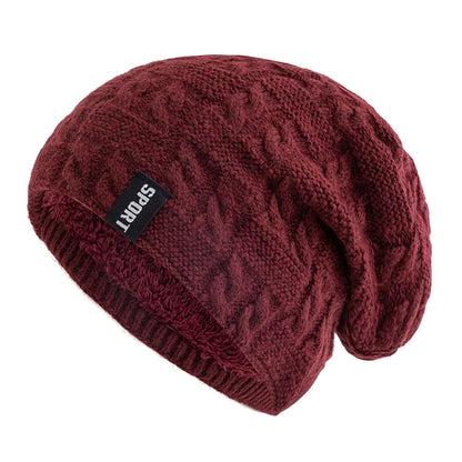 New Women Winter Hats Female Sports Label Casual Beanie Hat