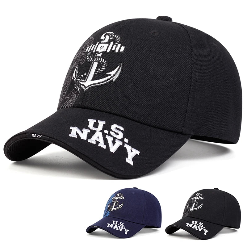 Unisex Anchor Embroidery Baseball Caps Spring and Autumn Outdoor