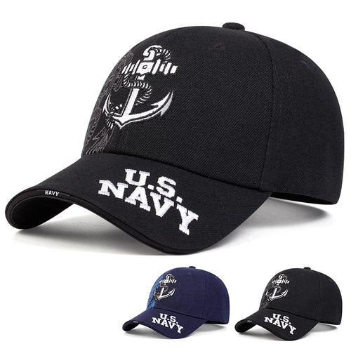 Unisex Anchor Embroidery Baseball Caps Spring and Autumn Outdoor