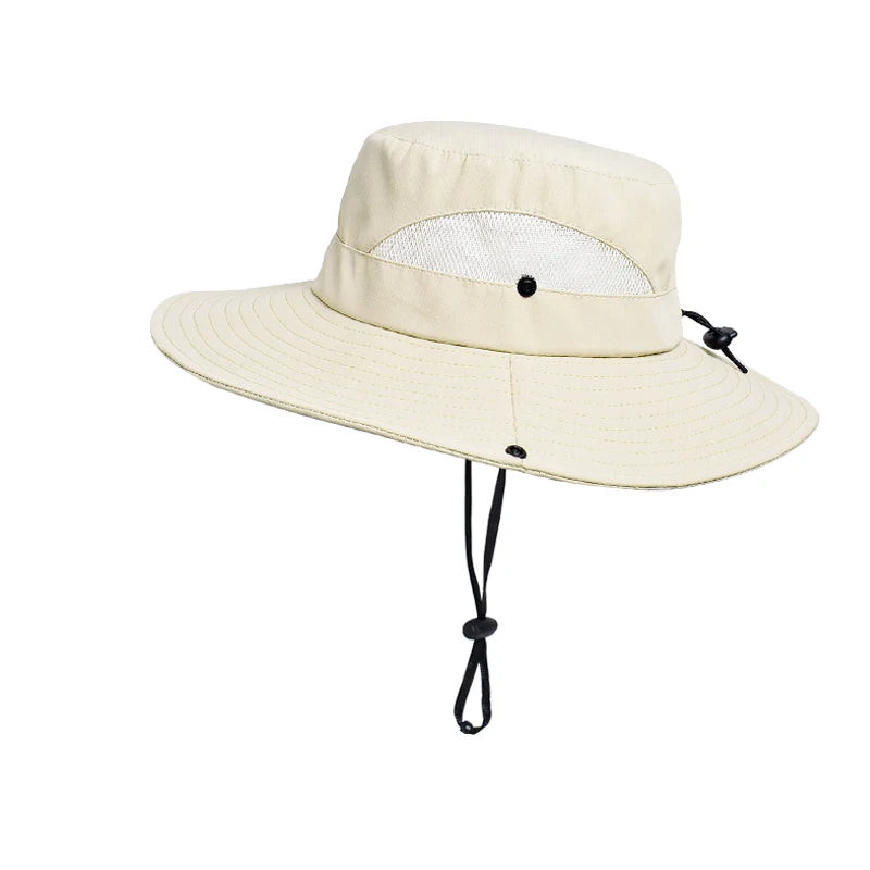 Outdoor Fishing Mountaineering Fisherman Hat Breathable Large Brim Sun Hat