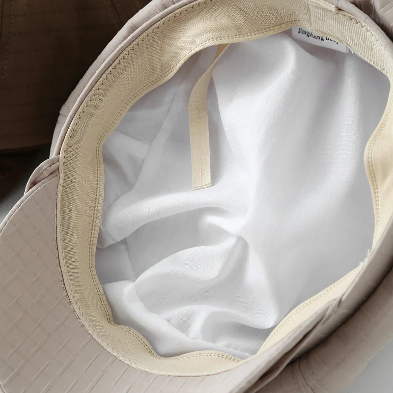 Women's Octagonal Hat Linen Breathable Cloud Hat Newsboy Cap Female