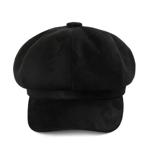 Autumn Winter Outdoor Casual Suede Fabric Hats & Caps Fashion Solid Color
