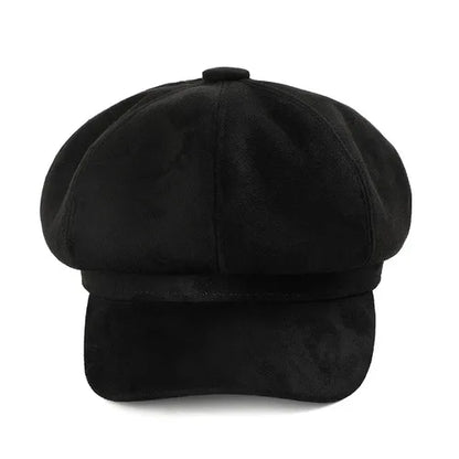 Autumn Winter Outdoor Casual Suede Fabric Hats & Caps Fashion Solid Color
