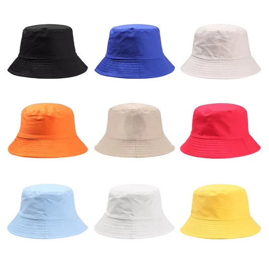 Children Outdoor Hat Summer Foldable Bucket Hat Sunscreen Cotton Fishing