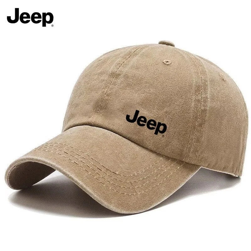 Jeep Men's Washed Retro Fabric Baseball Cap