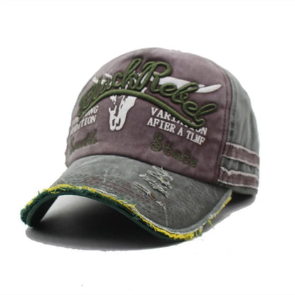 Cow Head Pattern Letter Embroidery Baseball Cap