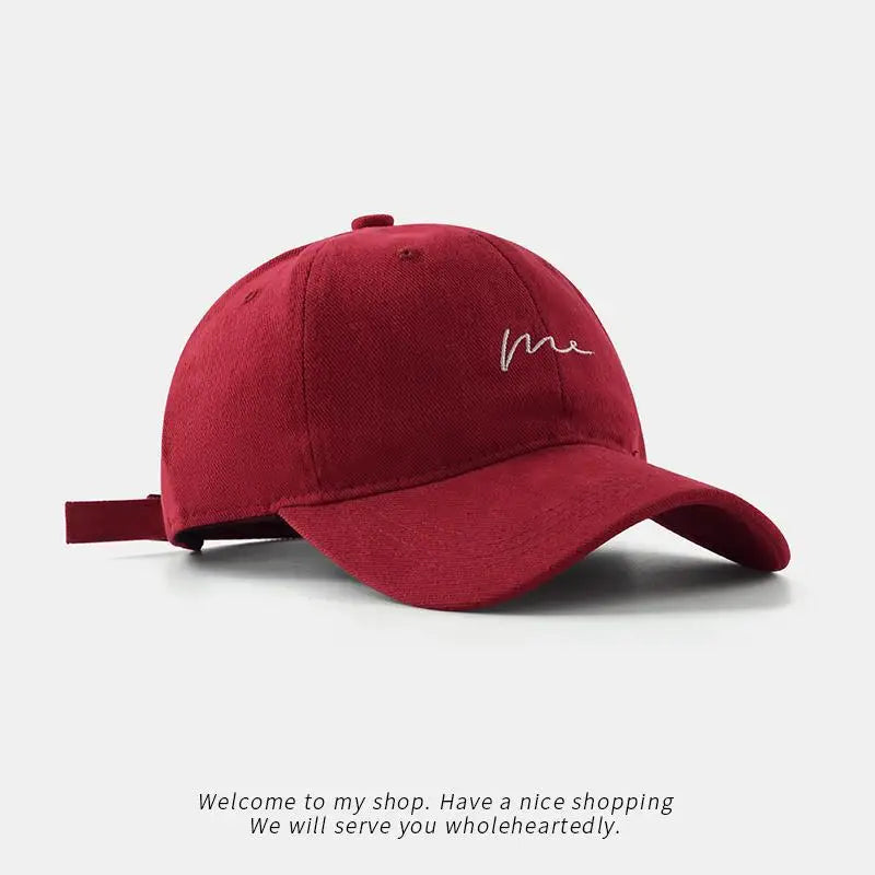 Simple Wave Embroidered Baseball Cap, Versatile for Daily Leisure and Travel