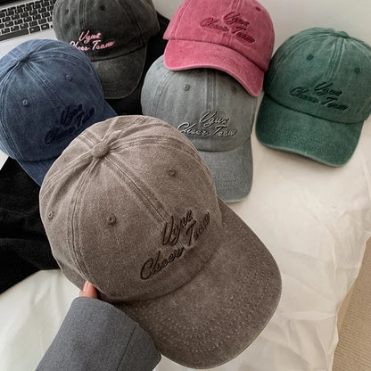 Fashion Embroidery Women Baseball Hat Vintage