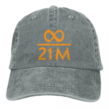 Infinity Divided By 21 Million Bitcoin Baseball Cap