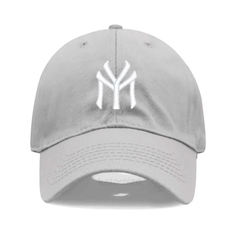 Letter MY Embroidery Baseball Cap Women Men Adjustable