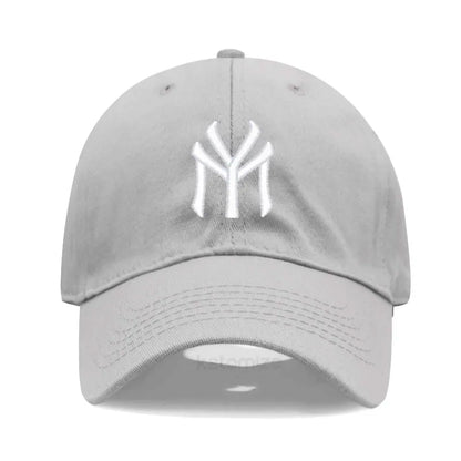 Letter MY Embroidery Baseball Cap Women Men Adjustable