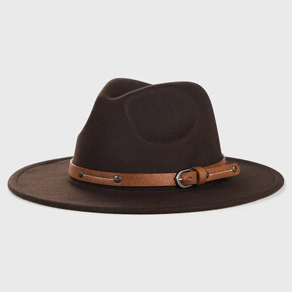 Wool Fedora Hat For Women Men In Winter And Autumn, Outdoor Fashion
