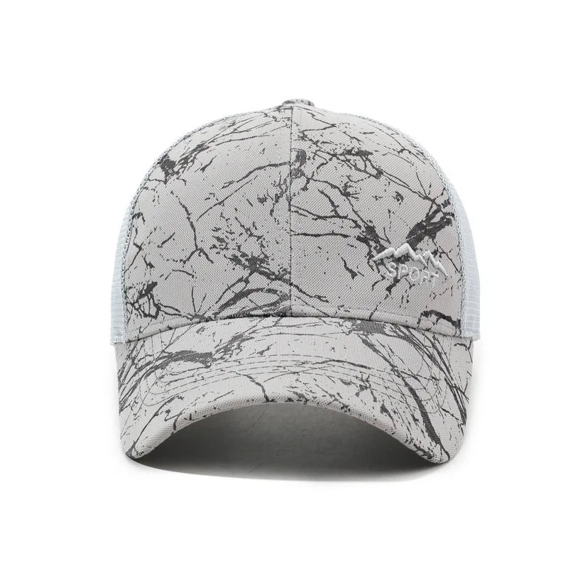New Summer Men's Sun Hat, Outdoor Sports Visor, Mesh Back Baseball Cap