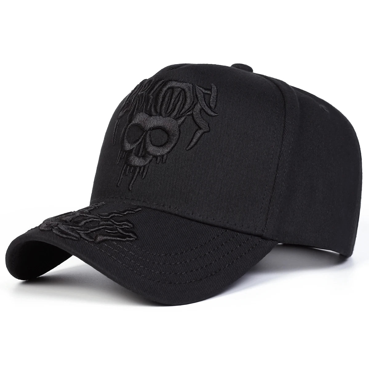 Unisex Skull Embroidery Baseball Caps Spring Autumn