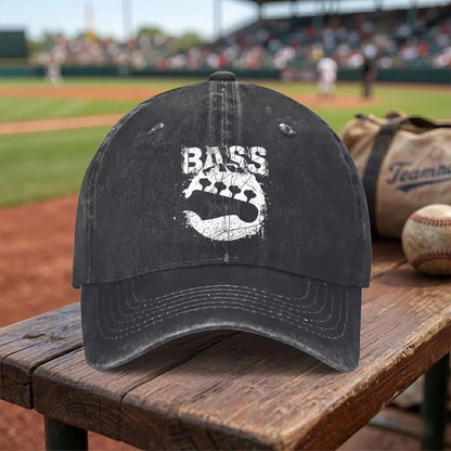 Exquisite Bass Guitar Washed Baseball Cap