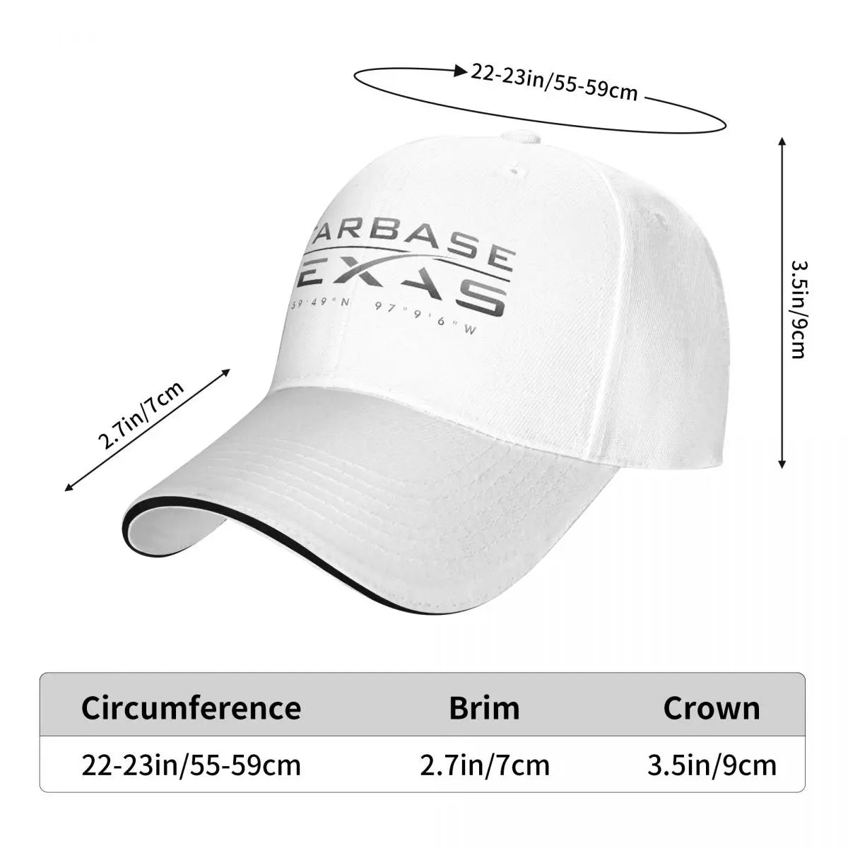 Starbase Texas Boca Chica Art SpaceX Starship Baseball Cap Men